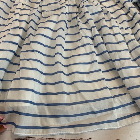 Zara Striped button waist pleated midi skirt - Picture 3 of 7